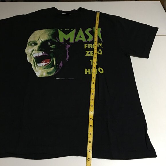 The Mask From Zero To Hero Movie Promo Jim Carrey T-Shirt XL Modern - Picture 5 of 5